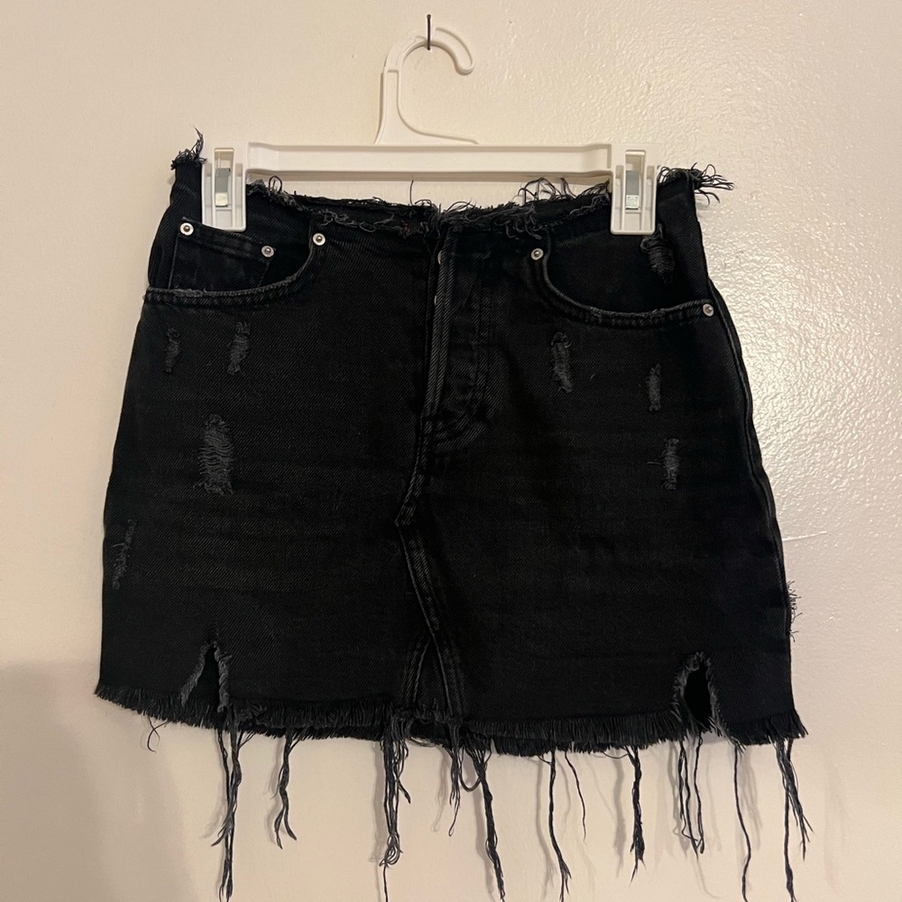 BDG XS Black Denim Skirt
